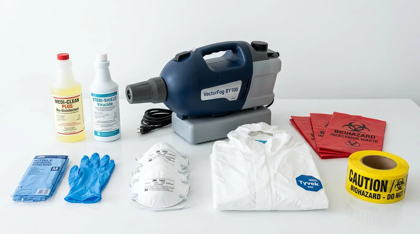 Professional biohazard remediation crew working in Snellville