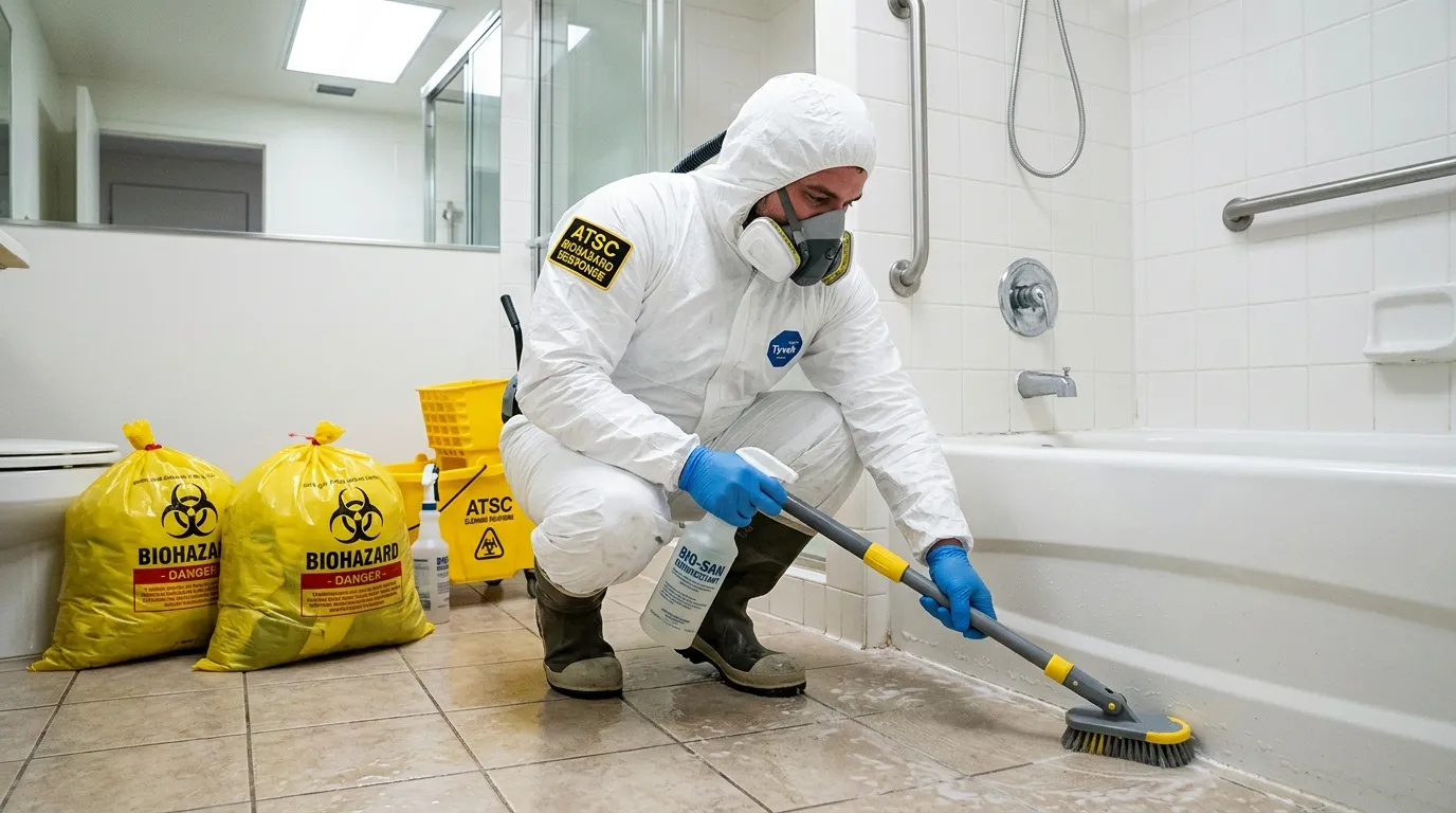 Decontamination equipment deployed for Blood Cleanup in Snellville